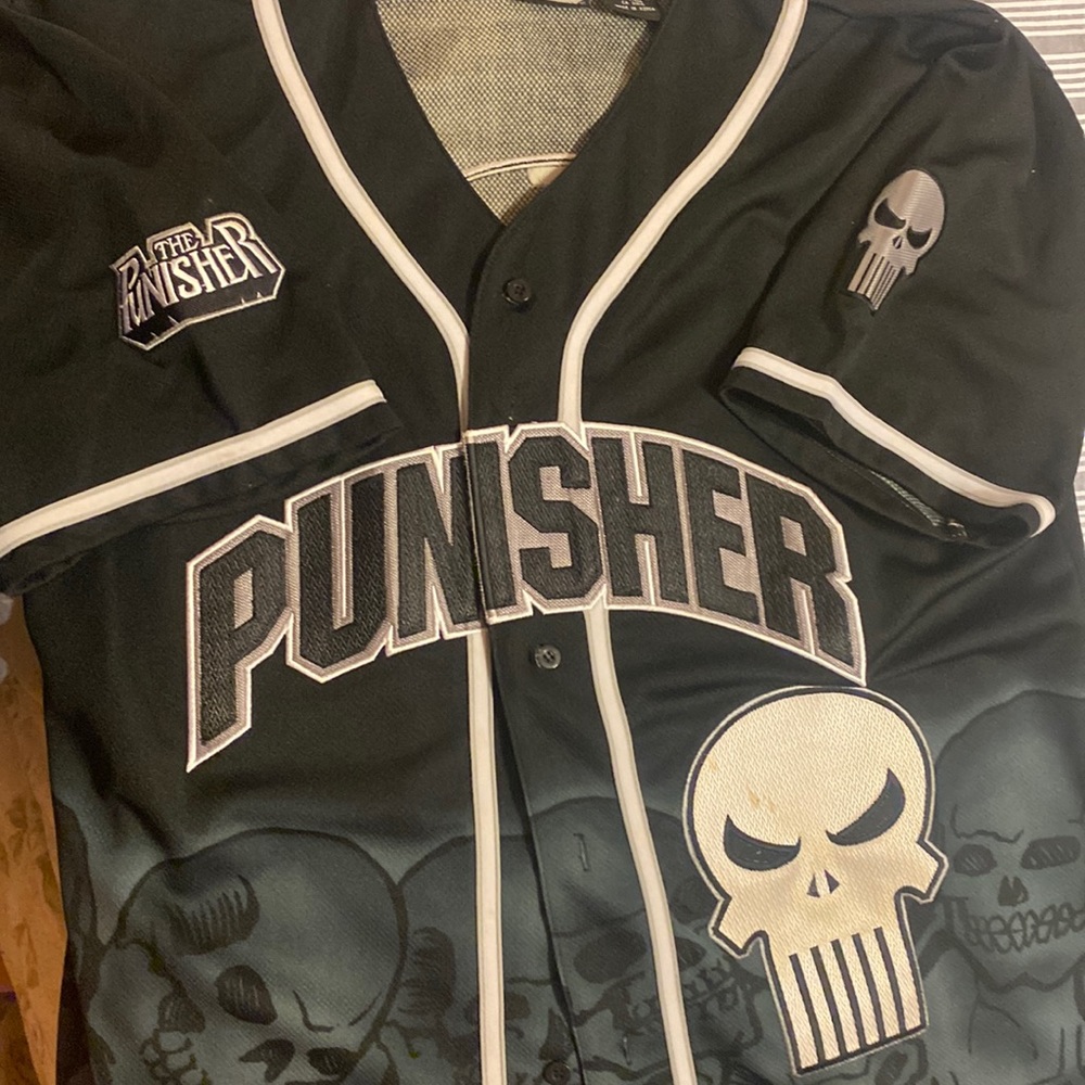 Punisher baseball style jersey